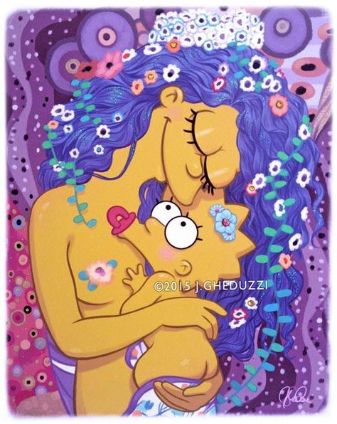 Simpson Art, Die Simpsons, Simpsons Drawings, Maggie Simpson, Nancy Doll, Marge Simpson, Simpsons Art, Desenho Tattoo, American Dad