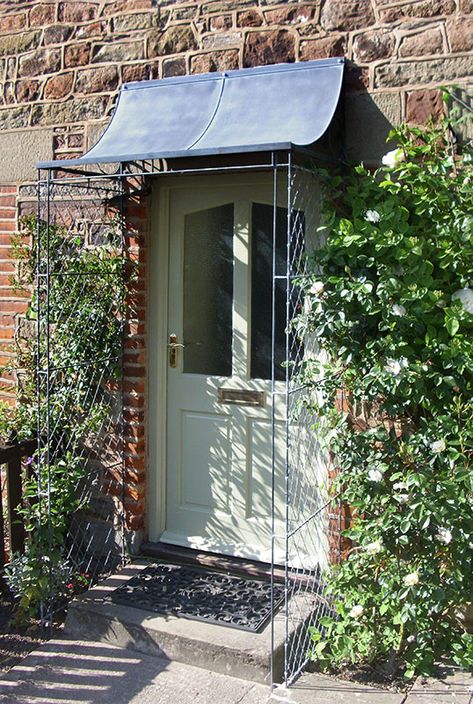 Porches | Garden Requisites Front Door Trellis, Front Door Portico, Door Portico, Over Door Canopy, Door Canopy Porch, Front Door Awning, Front Door Canopy, Porch Canopy, Building A Porch