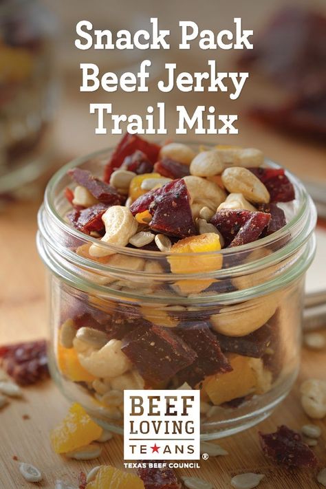 beef jerky trail mix Homemade Beef Jerky, Trail Mix Recipes, Beef Jerky Recipes, Snack Pack, Campfire Food, Keto Food List, Homemade Beef, Party Food And Drinks, Snack Packs