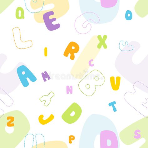 Seamless alphabet pattern. Seamless colorful vector pattern for background , #sponsored, #pattern, #alphabet, #Seamless, #background, #vector #ad Abc Background, Wallpaper Seamless Texture, Letters Background, Wallpaper Seamless, Kids Class, Summer 2025, Teaching Methods, Seamless Textures, Seamless Background