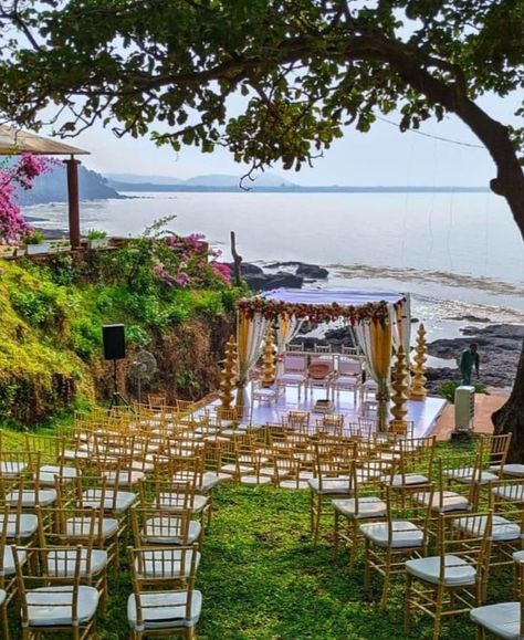 Planning to have that dreamy destination wedding in Goa?
Have a look at Stone Water Eco Resort @stonewaterecoresort break off from the hustle of city life, this venue is filled with nature and lush green beauty.
The seashore definitely happens to be our most favourite scenery at the venue. 🌊 Goa Destination Wedding Indian, Goa Indian Wedding, Goa Wedding Decor, Goa Beach Wedding, Shaadi Vibes, Goa Beach, Indian Destination Wedding, Goa Wedding, Destination Wedding Decor