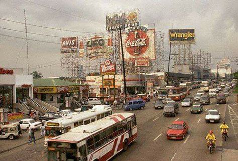 1990s Boni EDSA (ctto) Edsa Philippines, Philippines In The 90s, Old Manila Vintage Philippines, Philippines City Aesthetic, Philippines 90s Aesthetic, Filipino Vintage, 90s Philippines, Vintage Philippines, Lahore Fort Photography