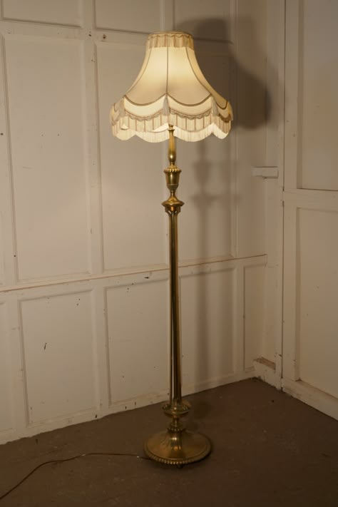 ARTS AND CRAFTS BRASS FLOOR LAMP REGENCY STYLE STANDARD LAMP Rooms Decoration, Antique Brass Floor Lamp, Antique Floor Lamps, Floor Lamp Bedroom, Tall Lamps, Brass Floor, Standard Lamps, Vintage Floor Lamp, Floor Lamp Design