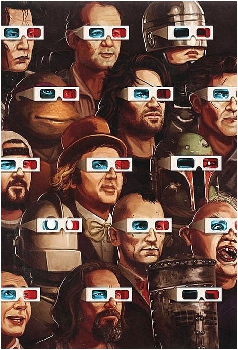 Love this a lot! Pop culture art form the 80s. Can you name them all? William S Burroughs, Mike Mitchell, Film Cult, Jean Renoir, 3d Cinema, Septième Art, Jasper Johns, Pop Culture Art, Cult Movies