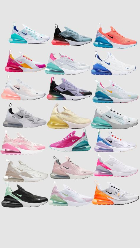 Air 270s Air Max 270 Outfit Ideas, 270 Air Max Shoes, Nike 270s, Cute Running Shoes, Nike Volleyball Shoes, Best Volleyball Shoes, Nike Shoes Women Fashion, Cloud Shoes, Cute Nike Outfits