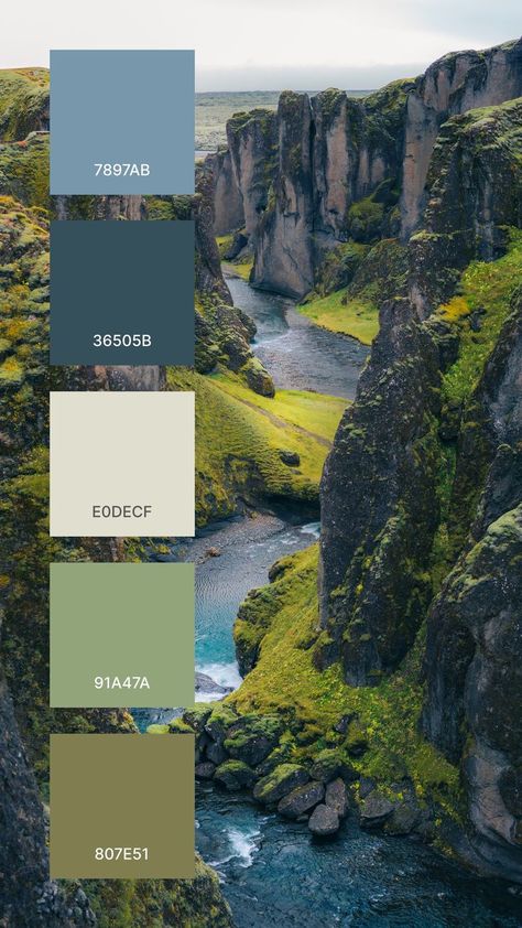 Nature Landscape Wallpaper, Photo Of Nature, Natural Palette, Color Schemes Colour Palettes, Nature Color Palette, Color Palette Design, Color Inspo, Landscape Wallpaper, Nature Landscape