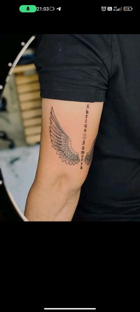 Simple Tattoos For Men Forearm, Under Peck Tattoos For Men, Behind Arm Tattoo For Men, Back Tricep Tattoo, Cool Small Tattoos For Men On Arm, Good First Tattoos For Guys, Men’s Tricep Tattoo, Mens Bicep Tattoo, Tattoo Inspo Arm