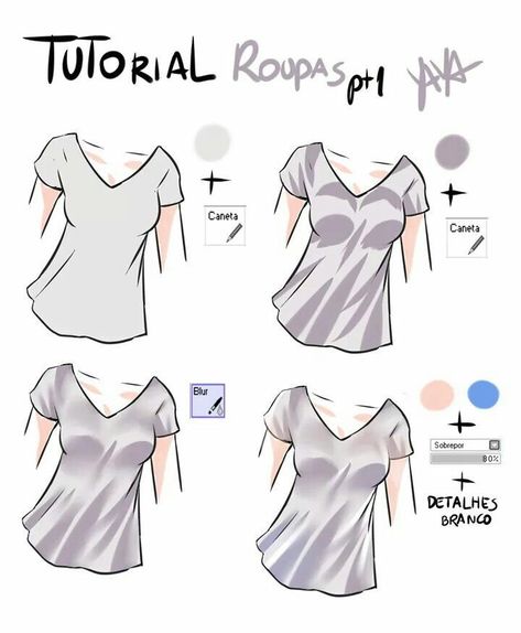 Color Clothes Digital, Clothes Digital Art, Colour Clothes, Clothes Drawing, الفن الرقمي, Color Clothes, How To Shade, Coloring Tips, Digital Art Beginner