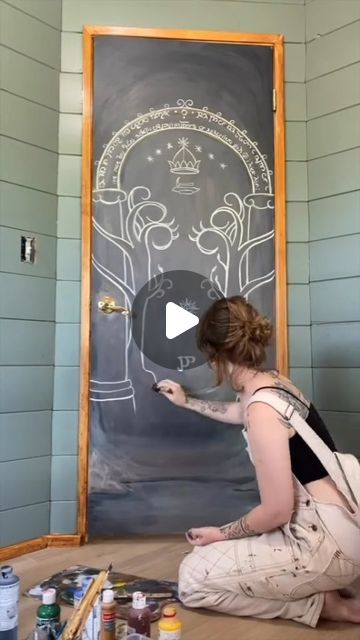 Figli dell'Occidente Cortese on Instagram: "Every door in my home should be a Door of Durin. Beautiful idea for your and every house by @artistjodysteel

#durinsdoor #doorsofdurin #doorsofmoria #mellon #lotrcrafts #lordoftheringscrafts #lotr #lotrart #lotrpainting #lordoftherings #lordoftheringspainting #lordoftheringsfan #lordoftheringsart #tolkien #tolkienart #tolkienpainting #signoredeglianelli #elsenordelosanillos #tolkienfandom #tolkienfan" Door Of Durin, Doors Of Durin, Tolkien Art, Lotr Art, The Rings, Tolkien, Lord Of The Rings, The Hobbit, My Home