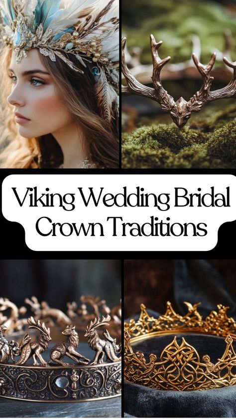 viking bridal crowns that embodies ancient traditions Viking Wedding Traditions, Viking Wedding, Viking Women, Wedding Traditions, Shield Maiden, Bridal Look, Bridal Crown, Bridal Looks, Dress Codes