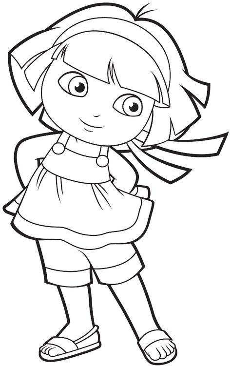 Dora Dora Pfp, Cartoons Rangoli Design, Dora Coloring, Cartoons Rangoli, Today Cartoon, Coloring Contest, Abc Coloring Pages, Kindergarden Activities, Abc Coloring