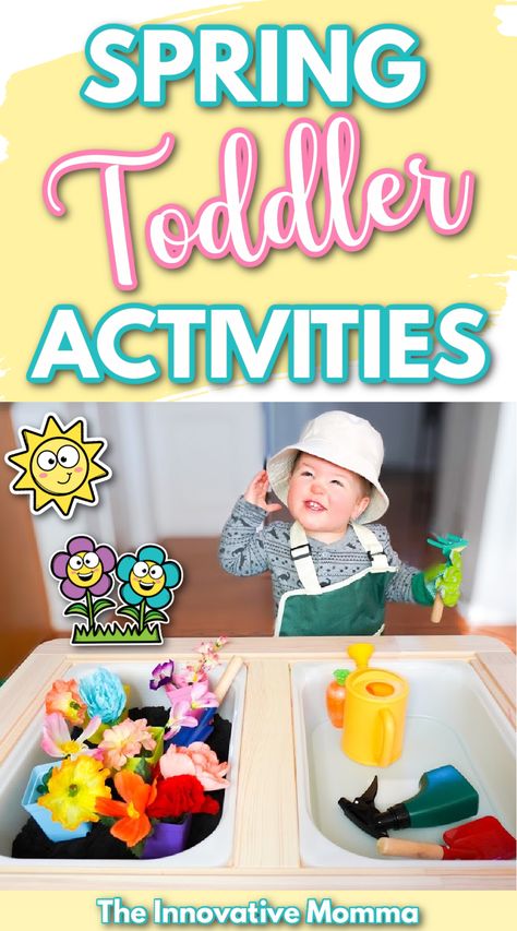 Toddler May Activities, Spring Activity Toddlers, Spring Flower Activities For Toddlers, Cognitive Toddler Activities, Spring Animal Activities For Toddlers, Spring Activities For One Year Olds, Spring Fine Motor Activities Toddlers, Spring Time Activities For Toddlers, Spring Toddler Lesson Plans