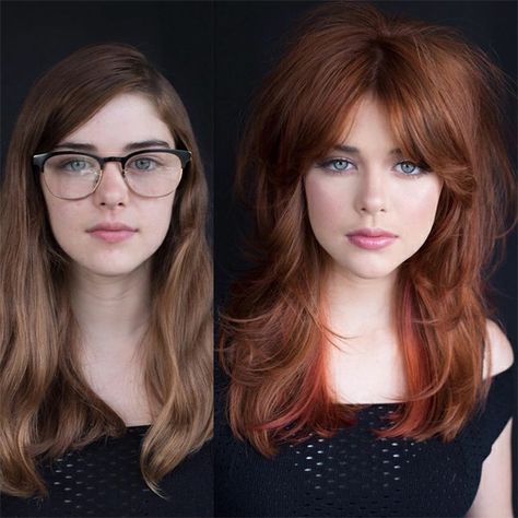 Women With Long Hair, Shag Haircut, Auburn Hair, Red Hair Color, Ginger Hair, Hair Transformation, Hair Today, Great Hair, Hair Dos