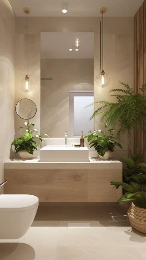 Bathroom Ideas Earth Tones, Bathroom Ideas Japandi, Bathroom Inspo Interior Design, Bathroom Tub Shower, Washroom Design, Bathroom Design Inspiration, Bathroom Design Decor, Bathroom Inspiration Decor, Bathroom Layout