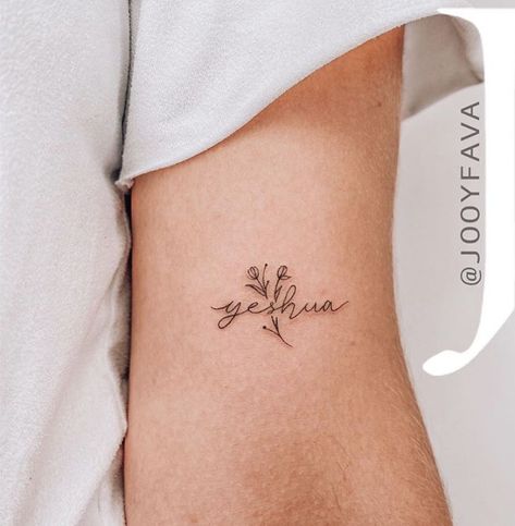 Biblical Sibling Tattoos, Cross With Signature Tattoo, Bible Small Tattoos, Yhwh Tattoo With Lungs, Remain In Me Tattoo, Bible Vs Tattoos, God Daughter Tattoo Ideas, Christian Elbow Tattoo, Dainty Crown Of Thorns Tattoo