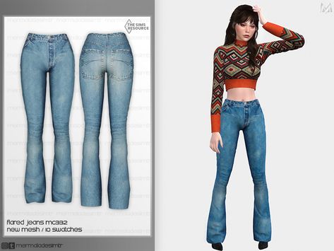 The Sims Resource - Flared Jeans MC332 Sims 4 Flare Jeans Cc, Sims 4 Cc Flare Jeans Patreon, Sims 4 Cc Flare Jeans, Sims 4 Flare Jeans, Sims 4 Cc Flared Pants, Sims 4 Cc Clothes Flare Jeans, Sims 4 Cc Low Rise Jeans, Sims 4 Flared Jeans, The Sims 4 Flared Pants