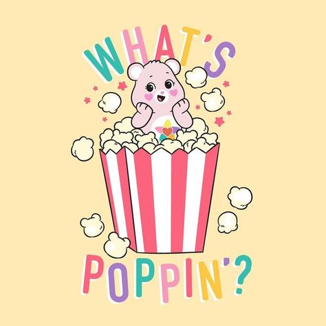 Care Bears™ on Instagram: "Happy National Popcorn Day! 🍿" National Popcorn Day, Popcorn Day, Care Bears Cousins, Watch Wallpaper, Care Bears, Cute Stickers, Popcorn, Bears, Teddy Bear