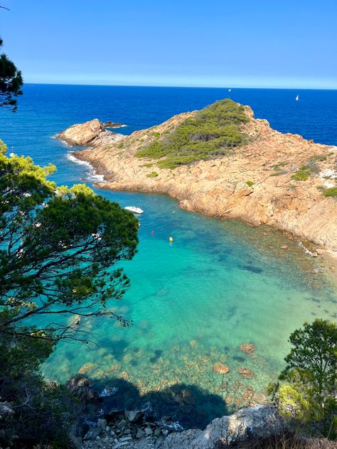 Cala Sa Tuna, Begur, Spain. Beach in Spain. Spain Coast Aesthetic, Spain Beach Aesthetic, Begur Spain, Barcelona Vibes, Spain Beaches, Beaches In Spain, Beach In Spain, Spanish Summer, Beach Spain