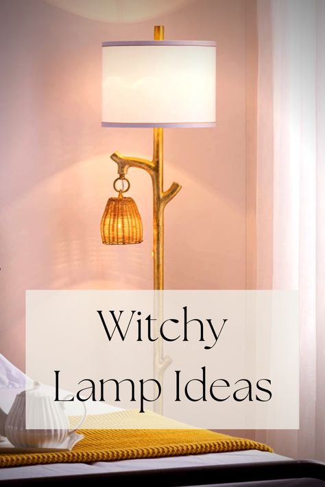 Witchy lamps for a magical home. 🌙Find more inspiration for witchy and magical interior design, home decor, tarot cards, crystals, fashion and much more in my Shop. Link in profile. As an Amazon Associate I earn from qualifying purchases.

#magicalliving #witch #witchy #wicca #vintage #homedecor #interiordesign #magical #mystical #lamps #lights #forest #trees Witchy Desk Lamp, Witchy Lamps, Magical Interior, Witch Bedrooms, Crystals Fashion, Goth Cottagecore, Witchy Room, Witchy Home Decor, Lamp Ideas