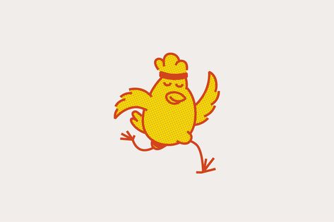 Chicken Projects | Photos, videos, logos, illustrations and branding on Behance Chicken Running, Chicken Projects, Chicken Filet, Chicken Logo, Chicken Illustration, Chicken Snacks, Brand Advertising, Online Logo Design, Crunchy Snack