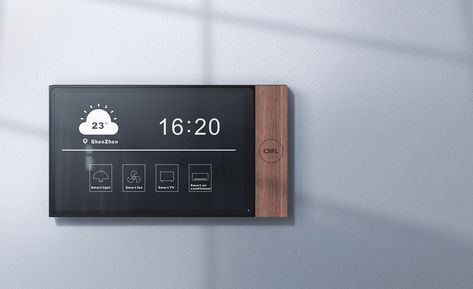 Smart home panel on Behance Smart Home Control Panel, Home Assistant Automation, Home Assistant Dashboard, Smart Home Ideas, Smart Home Dashboard, Smart Panel, Living Room Transformation, Home Assistant, Home Panel