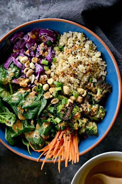 Asian Quinoa Bowl, Broccoli Quinoa Bowl, Asian Quinoa, Broccoli Quinoa, Quinoa Broccoli, Charred Broccoli, Broccoli Spinach, Quinoa Bowls, Quinoa Rice