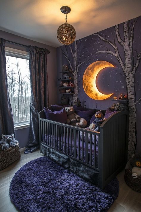 Fashion: #fashion, #style, #outfitinspiration, #beauty Dark Vintage Nursery, Witchy Baby Nursery, Goth Nursery Ideas, Gothic Nursery Ideas, Western Girl Nursery, Cute Baby Nursery Ideas, Witchy Nursery, Goth Baby Nursery, Gothic Baby Nursery