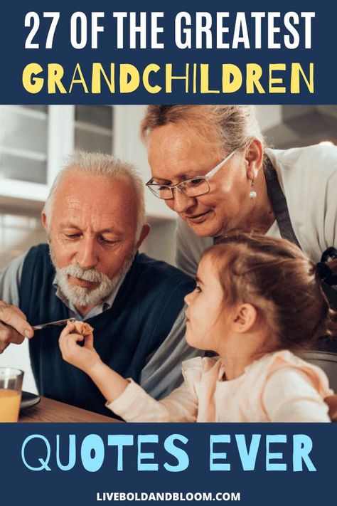 It's hard to put into words how wonderful it is to be a grandparent. What do you say about grandchildren that captures the magic of your special relationship? Short Quotes About Grandkids, Sayings About Grandchildren, Quotes About Grandchildren Inspirational, First Time Grandparents Quotes, Grandparent Quotes From Grandkids, Grand Children Quotes, Grandkids Quotes Short, Uninvolved Grandparents Quotes, Letters To Grandchildren