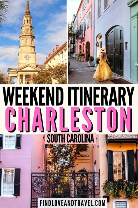 Charleston South Carolina Vacation, Charleston Sc Things To Do, Charleston Itinerary, Charleston Travel Guide, Charleston Vacation, South Carolina Vacation, South Carolina Travel, Charleston Travel, Weekend Itinerary