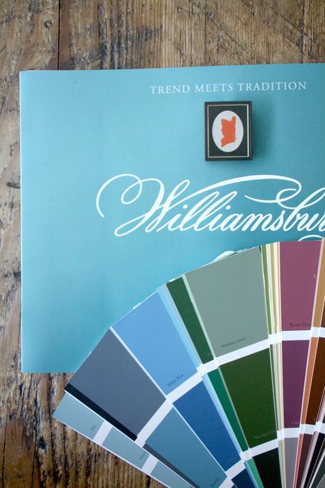 Benjamin Moore Williamsburg Collection, Colonial Williamsburg Interiors, Historic Paint Colours, Colonial Colors, Paint Charts, Navy Paint, Paint Collection, Colonial Homes, Interior Design Process