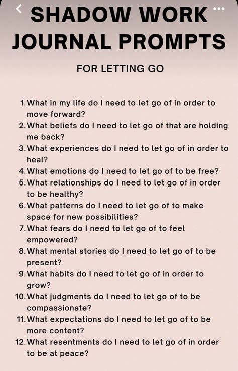 Letting Go Shadow Work, Shadow Work For Letting Go, Shadow Work Journal Prompts Heartbreak, Feminine Journal Prompts, Relationship Reflection, Shadow Journaling, Shadow Work Spiritual, Mindfulness Journal Prompts, Journal Questions