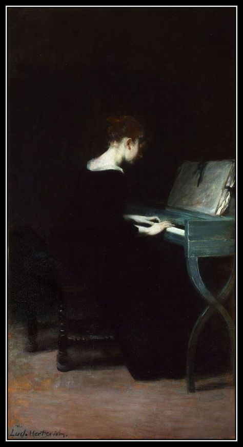 History Painting, Woman Sitting, Musical Art, Classical Art, Chiaroscuro, The Piano, Art Music, Young Woman, Dark Art