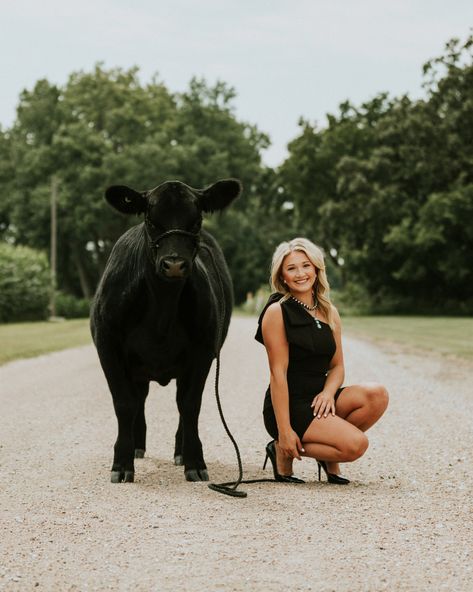 @addimaire brought all the fire to her senior session. She killed it! // 🌵 Senior Pictures With Cows In Background, Livestock Pictures Senior Pics, Senior Pictures With Show Cattle, Livestock Photography Senior Pics, Senior Pictures With Show Steer, Senior Year Pictures, Ffa, Senior Session, Senior Year