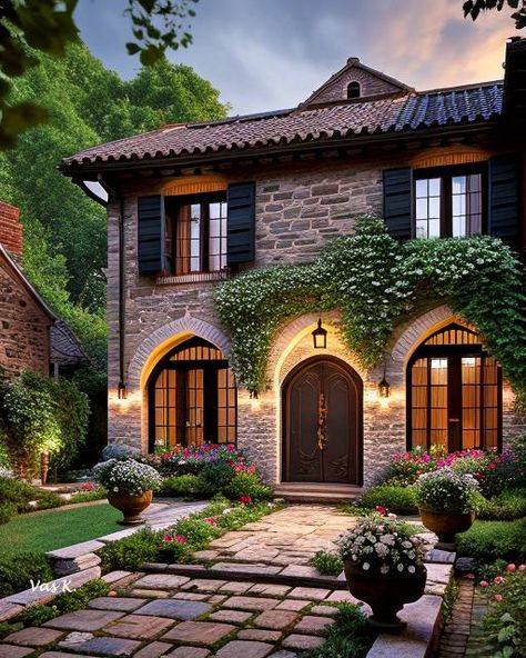 Classic Interior Design Luxury, Tuscany Home, Small Courtyard Gardens, Eco Architecture, Small Courtyards, Classic Interior Design, Dream House Interior, Courtyard Garden, Mountain House