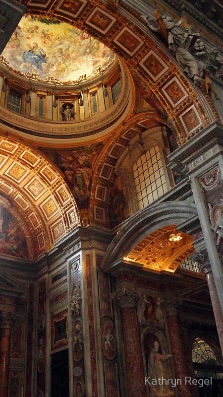 St Peter's Basilica Vatican City Angelic Aesthetic, Architecture Baroque, St Peters Basilica, Castle Aesthetic, Rennaissance Art, Vatican Museums, Sistine Chapel, Baroque Architecture, Vatican City