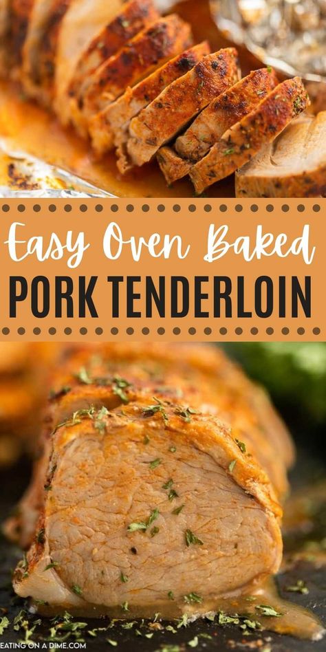 Baked Pork Tenderloin - Learn How to Bake Pork Tenderloin Quick Pork Tenderloin Recipes, Oven Baked Pork Tenderloin, Pork Tenderloin Oven, Baked Pork Tenderloin, Cooking Pork Tenderloin, Low Carb Pork, Recipe Pork, Pork Fillet, Keto Diets