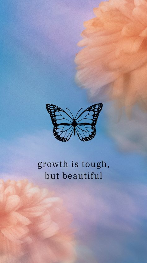 blue background butterfly 444 growth affirmation phone background wallpaper download via canva Background Wallpaper, I Love You, Love You, I Love, Tattoos, Flowers