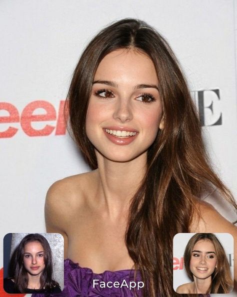 Natalie Portman And Lily Collins, Natalie Portman Faceapp, Greek Face Claim, Wattpad Face Claims, Faceapp Face Claim, Face App Face Claims, Parent Face Claims, Dad Face Claim, Mom Face Claim