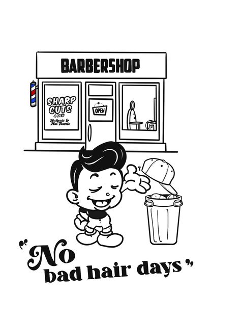 Kids Barber Shop, Barber Pictures, Barber Shop Pictures, Barber Poster, Kids Barber, Barber Tattoo, Barber Logo, Hand Lettering Styles, Salon Suites Decor