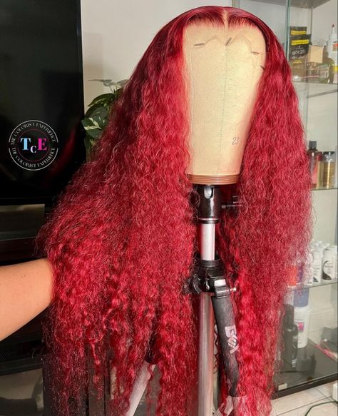 Cute Weave Hairstyles, Red Curly Wig, Girl Hair Colors, Braided Hairstyles For Black Women Cornrows, Black Ponytail Hairstyles, Men Hair Color, Barbie Hair, Hair Twist Styles, Natural Hair Styles Easy