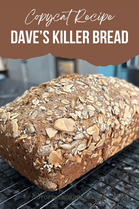 If you’re looking for a healthier way to enjoy that sandwich or soup, I’ve got a bread recipe that will blow you away! This is a knock-off of Dave's Killer Bread, a delicious and nutritious option for those wanting to get and stay healthy. Nutritious Bread Recipe, Dave's Killer Bread Copycat, Great Harvest Bread Company Copycat Recipes, Copycat Daves Killer Bread Recipe, Healthier Bread Recipes, Dave’s Killer Bread Recipes, Homemade High Fiber Bread, Dave's Killer Bread Recipe, Dave’s Killer Bread Recipe