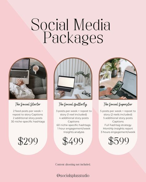 ✨WE ARE BOOKING FOR THE REMAINDER OF 2024! ✨ Book before September 30th to save 10% on your total cost!🤩🤩 *Reminder - social media management packages are most effective when used for a minimum of 3 months. Results may vary based on industry and package options. Our packages are customized to meet the needs of businesses at every stage! We are marketing professionals! With our educational background and career experience, it’s what we do best! 🌟 Most marketing agencies charge $800-$1000 ... How To Charge For Social Media Management, Social Media Manager Price List, Social Media Management Agency, Social Media Manager Template, Social Media Packages Pricing, Social Media Management Packages, Manager Organization, Educational Background, Appeal Letter