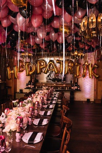 Patrick Ta Teases His New Makeup Line at His Private Birthday Bash  | Vogue Birthday Party Restaurant, 23rd Birthday Decorations, Birthday Dinner Ideas, 18th Birthday Decorations, 25th Birthday Parties, Sweet 17, Party Restaurant, 21st Birthday Party, Dinner Party Decorations