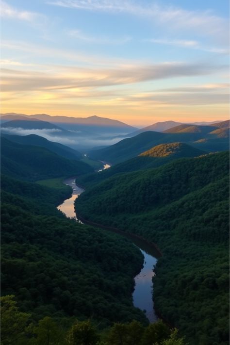 Appalachian Mountains Appalachian Mountains Aesthetic, Sweet Carolina, Cascade Falls, Mountains Aesthetic, Mountain Waterfall, New River Gorge, Skyline Drive, Mountain Valley, Cades Cove