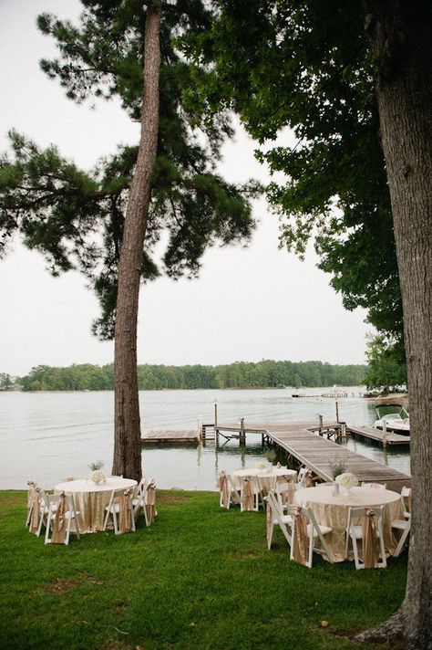 Lake House Wedding, Wedding Lake, Wedding Reception Seating, Cottage Wedding, Lakeside Wedding, Summer Lake, Small Intimate Wedding, Lake Wedding, A Barn