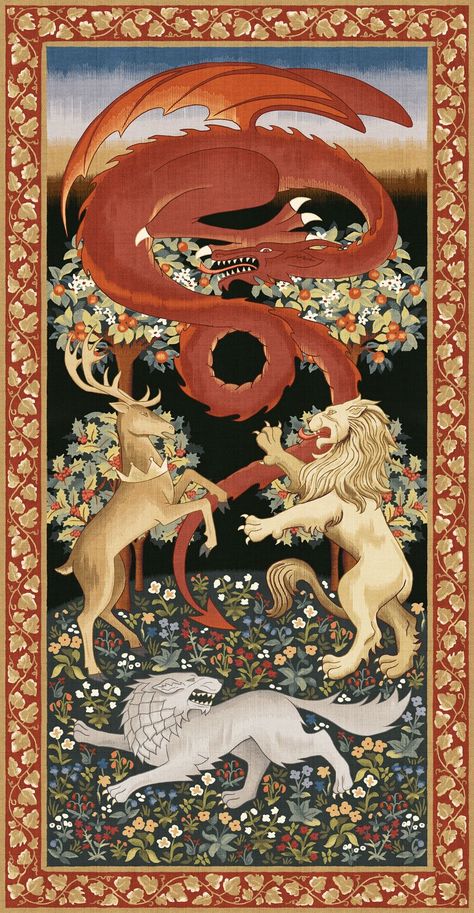 ArtStation - GoT:C - Anniversary Tapestry Dragon Infographic, Game Of Throne Dragon, Got Poster, Fantasy Core, Fourth Anniversary, Enchanted Lake, Realistic Dragon, Medieval Dragon, Off To The Races