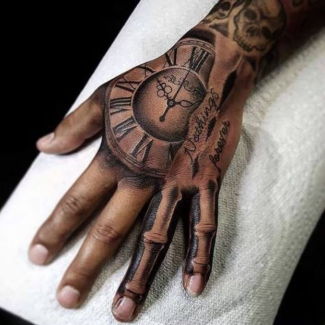 60 Best Hand Tattoos For Men: Cool Design Ideas of 2022 Bone Hand Tattoo, Hand Tattoos For Men, Tattoo Main, Herren Hand Tattoos, Small Wave Tattoo, Black Men Tattoos, Bone Hand, Forever Tattoo, Tattoo Diy