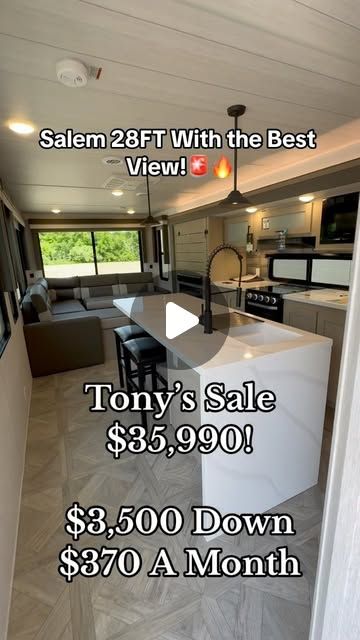 Tony T Rv on Instagram: "Salem 28FT Best View! #view #best #salem #rv #camping #camper #rv #howto #campinghacks #tricks" Permanent Rv Site Ideas, Bus Rv Conversion, Rv Models, Rv Interior Design, Cool Rvs, Travel Trailer Living, Rv Floor Plans, Rv Motorhomes, Small Rv