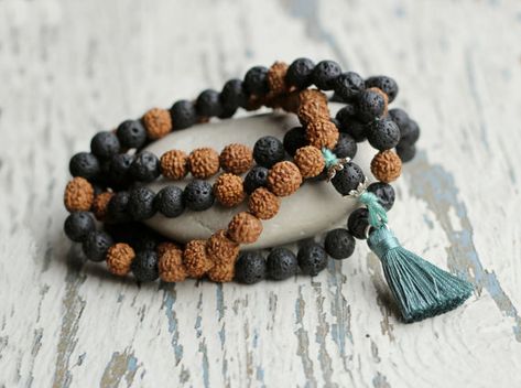 mala necklace tassel mens mala beads tibetan long necklace Sacred Jewelry, Lotus Bracelet, Mala Beads Bracelet, Lucky Jewelry, Artisan Jewelry Necklaces, Beaded Tassel Necklace, Coin Pendant Necklace, Gemstone Beaded Necklace, Handcrafted Artisan Jewelry