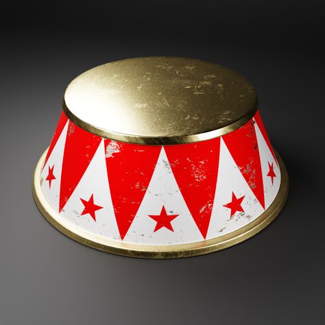 ArtStation - Circus Box, William Sebastian Rudi Vintage Circus Centerpieces, Retro Circus Aesthetic, Circus Podium, Circus Graphics, Circus Core, Circus Party Games, Halloween Carnevil, Circus Centerpieces, Circus Christmas